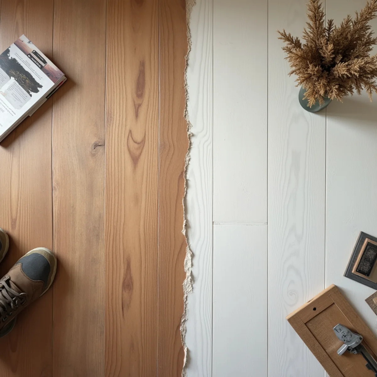 side by side comparison illustrating homeowners insurance water damaged floors Alabama