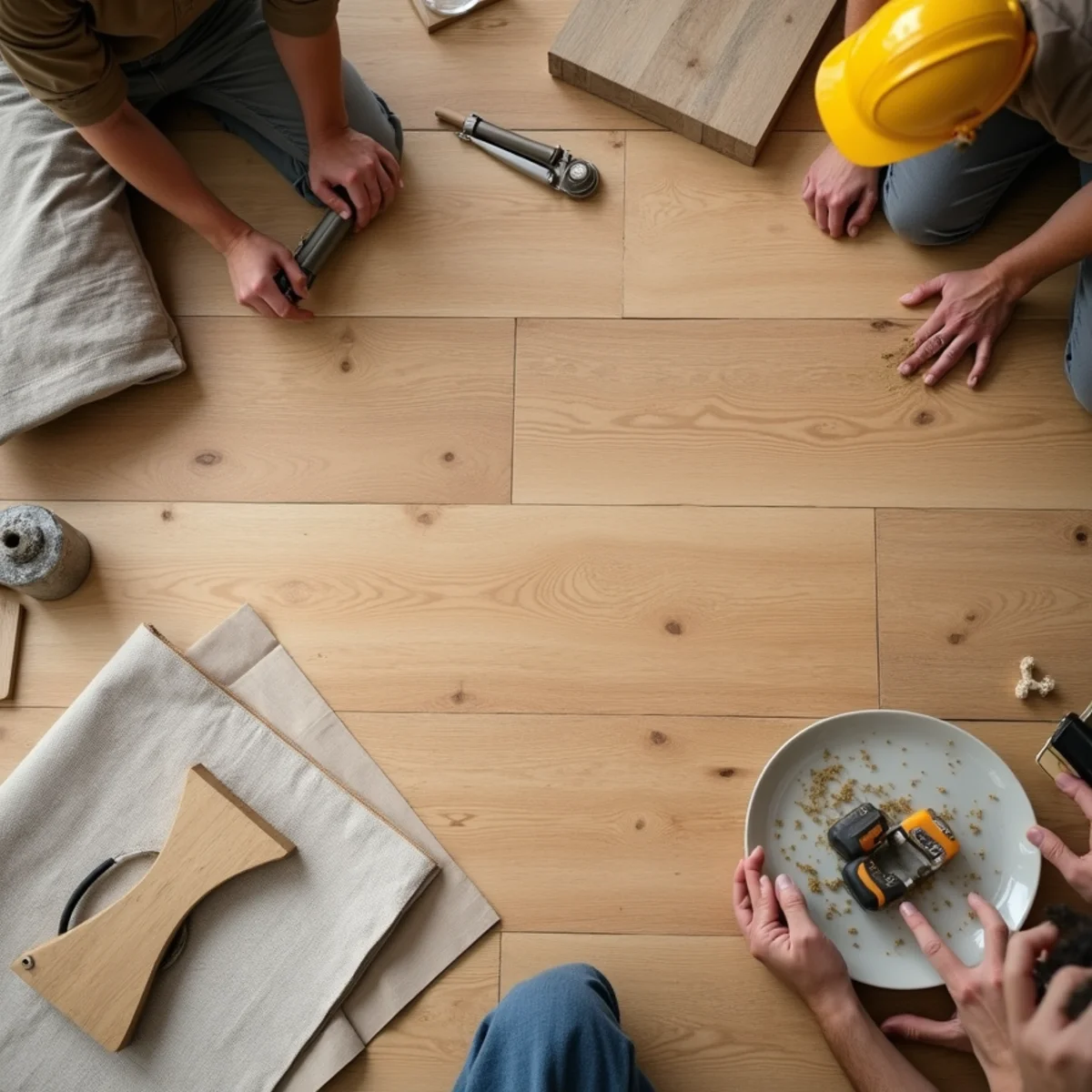 overview scene illustrating hardwood floor humidity Huntsville