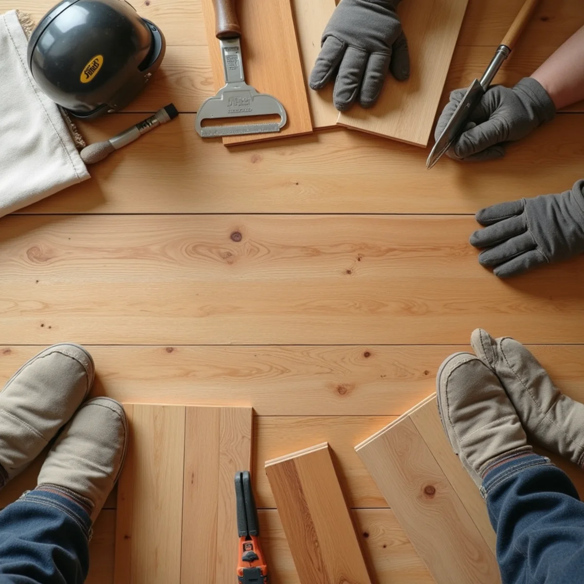 overview scene illustrating solid vs engineered hardwood
