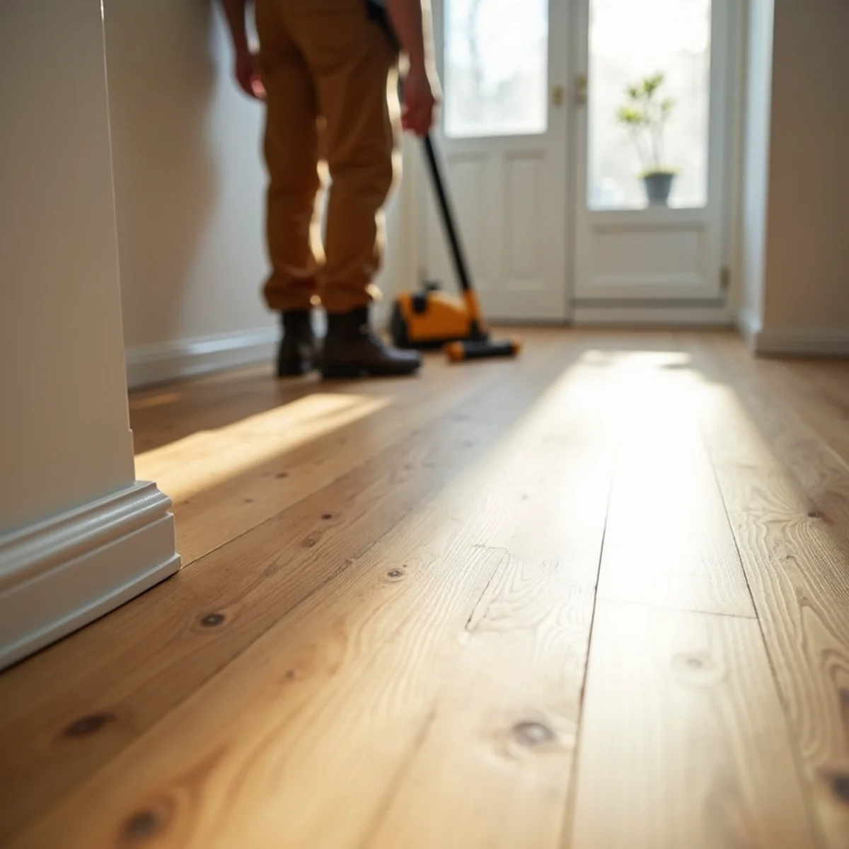 finished room detail during emergency floor repair in Huntsville, AL