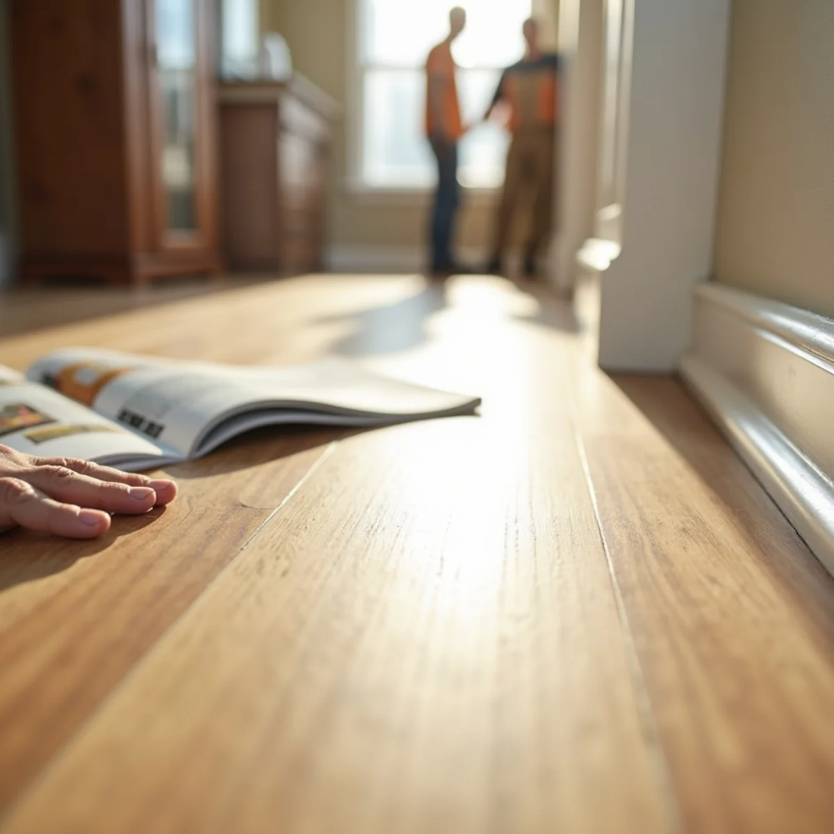 finished room detail during flooring installation in Huntsville, AL