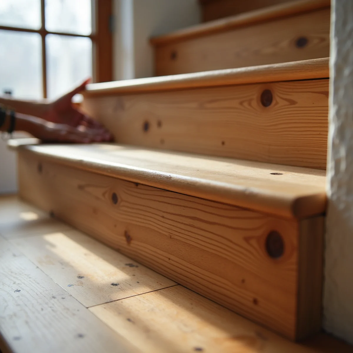 stair treads detail — flooring work in Huntsville, AL