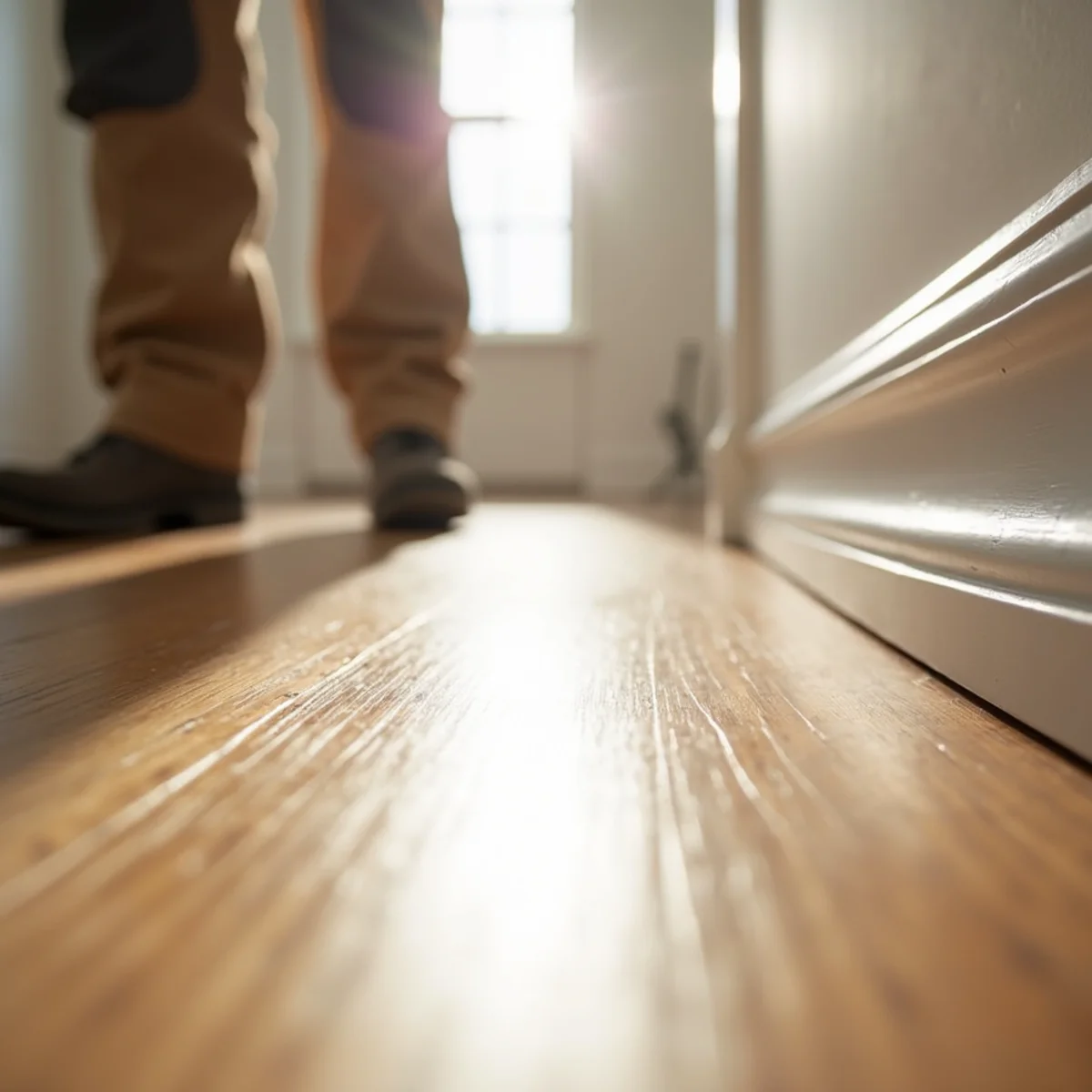 finished room detail during subfloor repair and leveling in Huntsville, AL