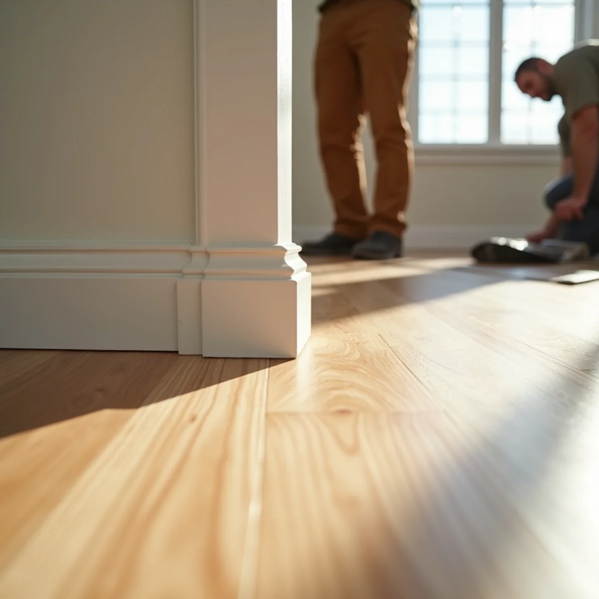 finished room detail during water-damaged floor replacement in Huntsville, AL